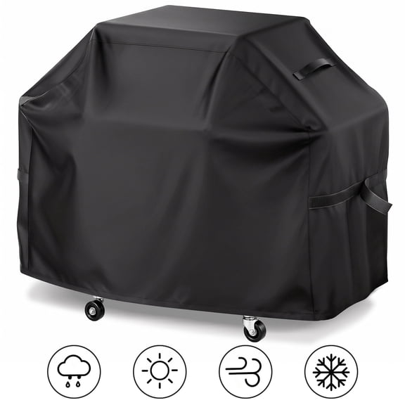 Samhe Grill Cover, 55 inch 300D BBQ Gas Grill Cover for Outdoor Grill Waterproof Weather Resistant, Dustproof, UV Resistant