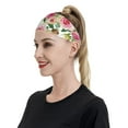 thumbnail image 4 of Wukai Rose Flowers Sports sweatband,Men & Women Sweatband Headband for Running, Cross Training, Racquetball, Working Out, 4 of 7