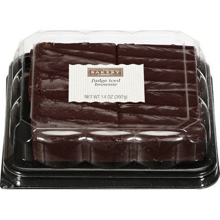 The Bakery At Walmart Fudge Iced Brownie, 14 oz