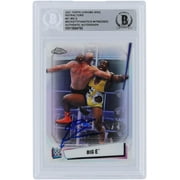 Big E WWE Autographed 2021 Topps Chrome Refractors #51 Beckett Fanatics Witnessed Authenticated Card - Fanatics Authentic Certified