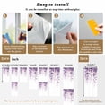 thumbnail image 6 of Purple Eucalyptus Window Privacy Film, Spring Botanical Plant Aesthetic Static Cling UV Sun Blocking Heat Control Window Tint Day and Night, Non-Adhesive One Way Windows Privacy Cover 17.7''x78.7'', 6 of 7
