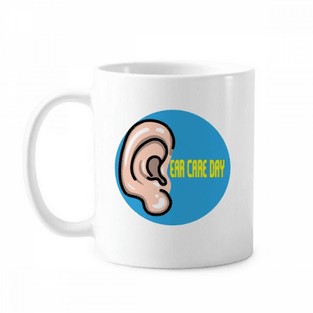

Memorial Anniversary Ear Care Protect Mug Pottery Cerac Coffee Porcelain Cup Tableware
