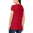 thumbnail image 2 of MAISON JULES Womens Red Short Sleeve Jewel Neck T-Shirt Size: XS, 2 of 2