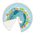 thumbnail image 3 of Kll Dreaming Travel Christmas Tree Skirt 30",Party Decorations Farmhouse For Christmas Decorations Holiday Party, 3 of 8