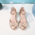 thumbnail image 1 of SNNROO Elegant Bowknot High Heels for Girls  Breathable  Non-Slip Design Perfect for Parties & Performances - Versatile All-Season Wear, 1 of 7
