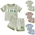 thumbnail image 4 of Tigivemen Baby Boy Clothes Knitted Short Sleeve T Shirts Shorts 2Pcs Set Toddlers Summer Outfits Size 18-24 Months, 4 of 5