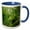 Blue/White, variant on 3drose, Palm Trees, 15oz Mug