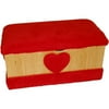 Madeline Large Sherpa Toy Box, Red