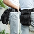 thumbnail image 2 of Aosijia Men Drop Leg Bag Tactical Waist Bag Outdoor Fanny Pack Adjustable Waterproof Thigh Bag Black, 2 of 16