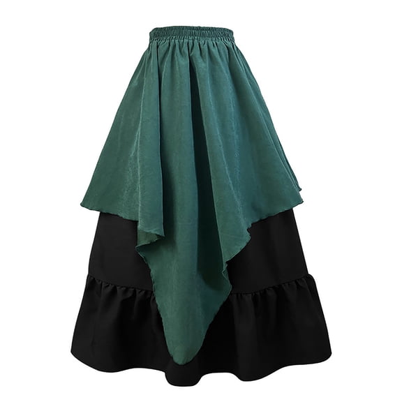 October Festival for Women, Traditional Oktoberfest Dress Carnival, Ladies Vintage Skirt - Irregular Skirt Long Skirt Top Waist Set