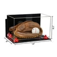 thumbnail image 2 of Acrylic Baseball Catchers Glove Display Case with Mirror, Wall Mount, Red Risers and Clear Base (A011-RR), 2 of 3