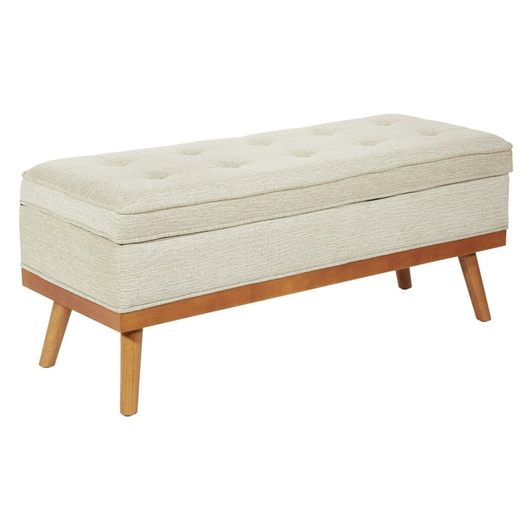 Ronquillo Upholstered Flip Top Storage Bench Walmart