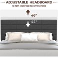 thumbnail image 5 of Sutaifuri Modern Platform Bed Frame Queen Size,with Adjustable Fabric Headboard and Wood Slats Support, 5 of 8
