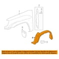 thumbnail image 3 of For 12-15 Tacoma 2WD Front Splash Shield Inner Fender Liner Left Right SET PAIR, 3 of 5