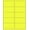 Yellow Fluorescent, variant on 8-1/2 x 11" Neon Color High Light Fluorescent Labels for Laser & Inkjet Printer Yellow Fluorescent, 8-1/2" x 5-1/2" - 2 Per Page  200 Labels