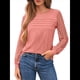 thumbnail image 2 of Camisas de Larga para Mujer, Blusas Elegantes e Informales de Encaje, Conjuntos de Otoño 2025, Camisetas y Ropa de Trabajo. Rosa XXL, 2 of 8