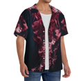 thumbnail image 2 of Kdxio Men's Hawaiian Shirt for Men Short Sleeve Shirt Mesmerizing Pink Jellyfish Summer Casual Holiday Beach Button Down T-Shirts, 2 of 5
