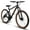 Black Red Carbon steel Polyurethane Foam, variant on 27.5 Inch Mountain Bike Adults, Durable High Carbon Steel Frame, Disc Brakes, Stylish Brown Edge Tires, Ideal for Commuting and Outdoor Exploration