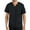 Black, variant on Super Soft Multi Pocket V Neck Relaxed Fit Scrub Tops for Men- Cotton Fabric Medical/Health Care Uniform