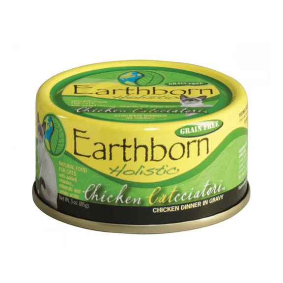 Earthborn Holistic Chicken Catcciatori Grain Free Canned Cat Food 5.4-oz, Case of 24
