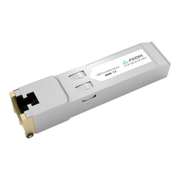 Axiom HP C8S75A Compatible - SFP (mini-GBIC) transceiver module (equivalent to: HP C8S75A) - 1GbE - 1000Base-T - RJ-45 - up to 328 ft (pack of 4) - for HPE Modular Smart Array 2040, 2040 10Gb