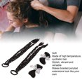 thumbnail image 4 of Boxing Braided Ponytail Extension, Boxing Braided Extension Soft  for Home Brown Black,Black, 4 of 7