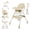 Beige, variant on Cochildor 6 in 1 Foldable Baby High Chair, Convertible High Chair, Infant Highchair, Toddlers Booster & Convenient for Travel, Gray