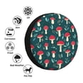 thumbnail image 4 of Goofa Amanita Mushroom Pattern Universal Tire Cover for Jeep, SUV, Truck, and Trailer – Waterproof, UV-Resistant,Easy to Install, Fits 14"-17" Tires-15 inch, 4 of 6