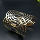 thumbnail image 2 of Pulsera de semicírculo de moda de 1 pieza, brazalete de aleación ahuecado, elegante, elegante, joyería de muñeca para mujeres (dorado), 2 of 4