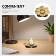 thumbnail image 3 of ADDHAT Centro De Con Portavelas De Loto En Hierro Dorado Para Ambientes Sofisticados Y Relajantes, 3 of 8