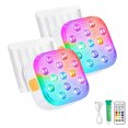 thumbnail image 1 of Color Charging LED Pool Light IP68 Waterproof Bathtub Light Dimmable Fountain Light with Remote Control 16 Colors Light 6 Dynamic Modes 2H/4H/6H Timer Magnetic Charging, 1 of 8