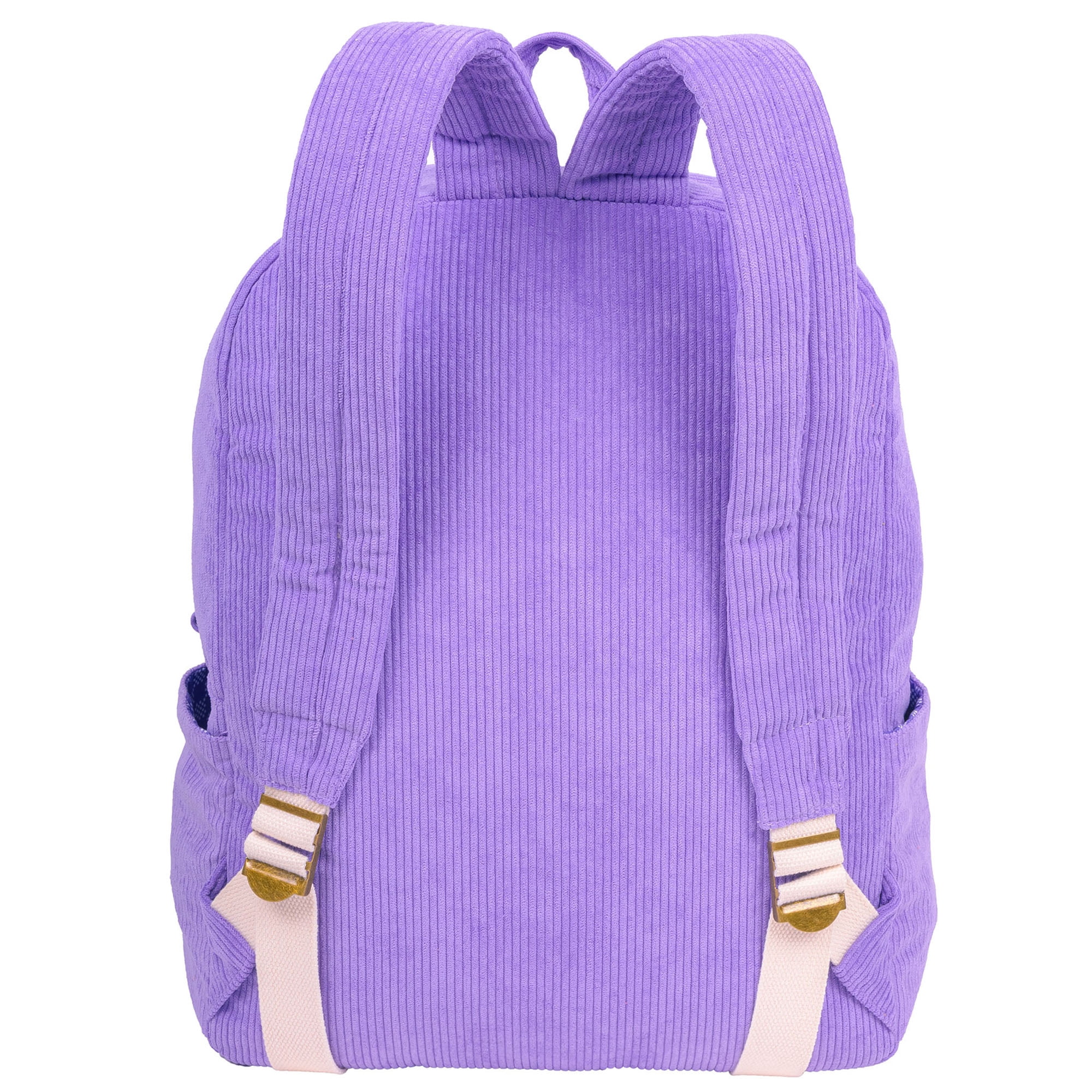 Style.Lab by Fashion Angels: Billie Corduroy Backpack - Periwinkle - Kids Stylish Travel School Bookbag, Laptop Compartment, Side Pockets, Girls-Boys