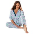 Dreams & Co. Women's Plus Size Petite Classic Flannel Pajama Set