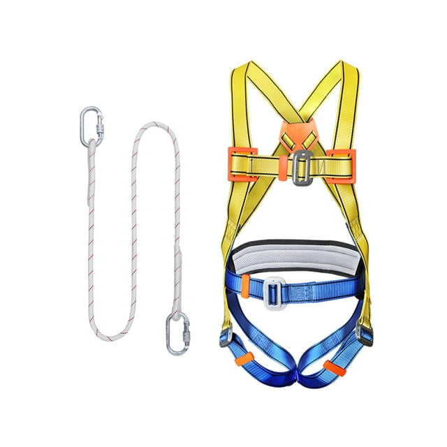 Arnés de cuerpo completo con anillo dorsal en D para construcción montañismo al aire libre gancho pequeño