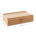 thumbnail image 6 of 7 Elements 3 Drawer Wooden Artist Storage Supply Box for Pastels, Pencils, Pens, Markers, Brushes and Tools, 6 of 7