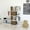 White & Walnut, variant on Karlin Modern Bookcase with Shelves, White