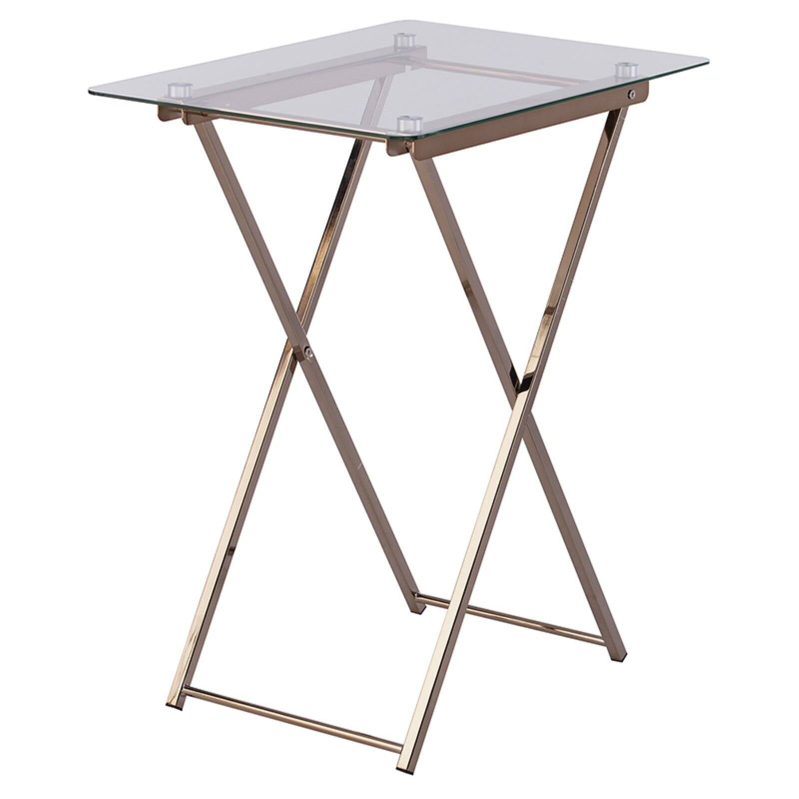 Southern Enterprises Meridino Folding Tray Table