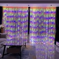 thumbnail image 2 of CNKOO Lumières de Rideau LED Alimentées par USB avec Télécommande - 8 Modes Guirlandes Lumineuses Étanches pour Décoration Extérieure et Intérieure Parfaites pour Noël Halloween Mariages et Fêtes, 2 of 7