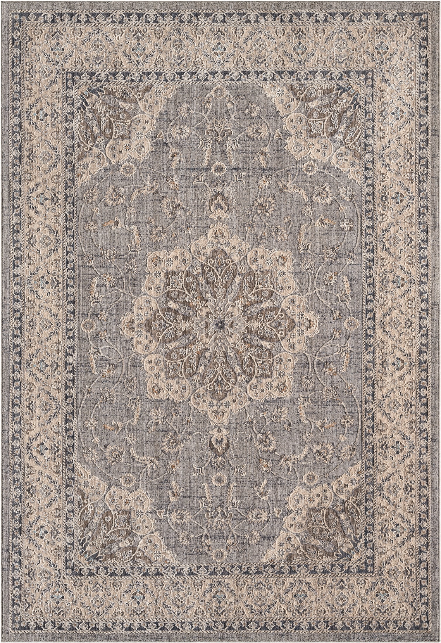 United Weavers Utopia Kerry Oriental Border Area Rug, Blue, 12'6" x 15'