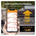 thumbnail image 3 of BBQ Meat Cooking Thermometer,Tuya Smart APP Control Bluetooth Timer Digital Reading Screen Oven Thermometer With 6 Probes ,Easy to Install, 3 of 7