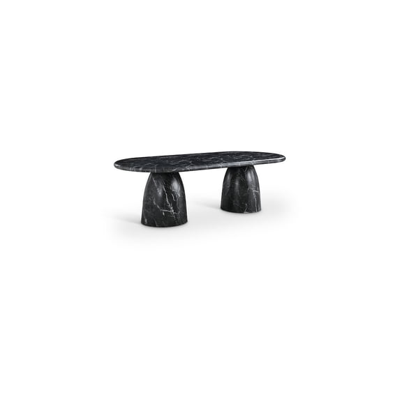 Meridian Furniture Cosenza Black 96" Indoor/Outdoor Concrete Dining Table