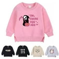 thumbnail image 3 of Otqutp Girls Oversized Sweatshirts Crewneck Pullover Kids Cute Cotton Halloween Sweater Fashion Fleece Drop Shoulder Clothes, 3 of 3