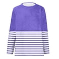 thumbnail image 3 of Timegard Hauts à Manches Longues pour Femmes en Molleton Chaud Blouse Rayée Décontractée Duveteuse Confortable Chandail à Enfiler Hauts Automne Hiver, 3 of 4