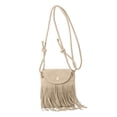 thumbnail image 2 of Willtoo Women Mini Tassel Faux Suede Crossbody Bag Cell Phone Pouch Coin Purse Wallet, 2 of 5