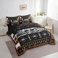 thumbnail image 3 of Manfei Western Cowboy 7-Piece Twin Bedding Sets,Bohemian Aztec Bedding Comforter Set,Animal Print Breathable Sheet Sets,Luxury Boho Bedroom Decor,Reversible, 3 of 8