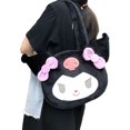 thumbnail image 2 of Bolso de felpa para axilas de otoño e invierno, bonito y suave bolso de hombro para uniforme JK para niñas, bolso de mano para mujer, conejo negro, 2 of 12