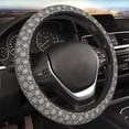 thumbnail image 4 of Kdxio Sparkling Snowflakes Print Elastic Stretch Steering Wheel Cover,Auto Steering Wheel Cover,15 Inch Anti-Slip,Warm in Winter and Cool in Summer,Fit Suvs,Vans Cars,Trucks, 4 of 5