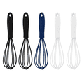thumbnail image 1 of Paquete de 5 mini batidores de cocina de silicona coloridos, mini batidor de cocina para mezclar huevos, leche y masa, 1 of 5