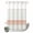 Orange, variant on No Hook Shower Curtain, Blue Striped Shower Curtains for Bathroom with See Through Top Window, Abstract Modern Geometric Stripes Waterproof & Washable Bath Curtain Stand Up Stall 36"x72"
