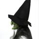 thumbnail image 4 of Old Woman Witch Mask Green Face Mask Halloween Creepier Mask Scary Horror Mask Cosplays Costume with Red Eye, Long Hair, 4 of 4